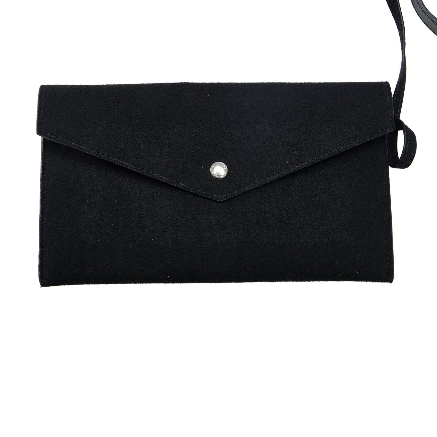 Yves Saint Teddy Drawstring Black Calfskin