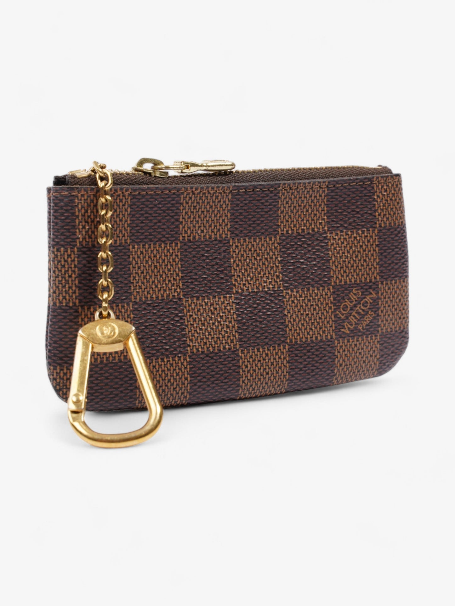 Louis Vuitton Key Pouch Damier Ebene Coated Canvas