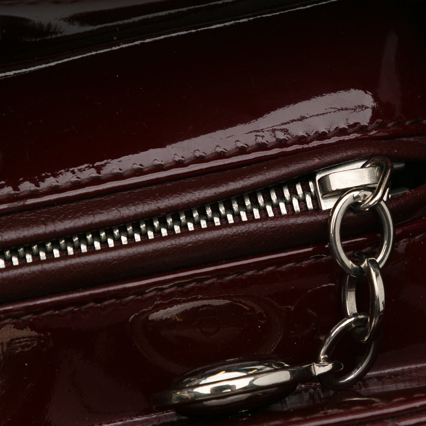 Dior Lady Dior Large Red Patent