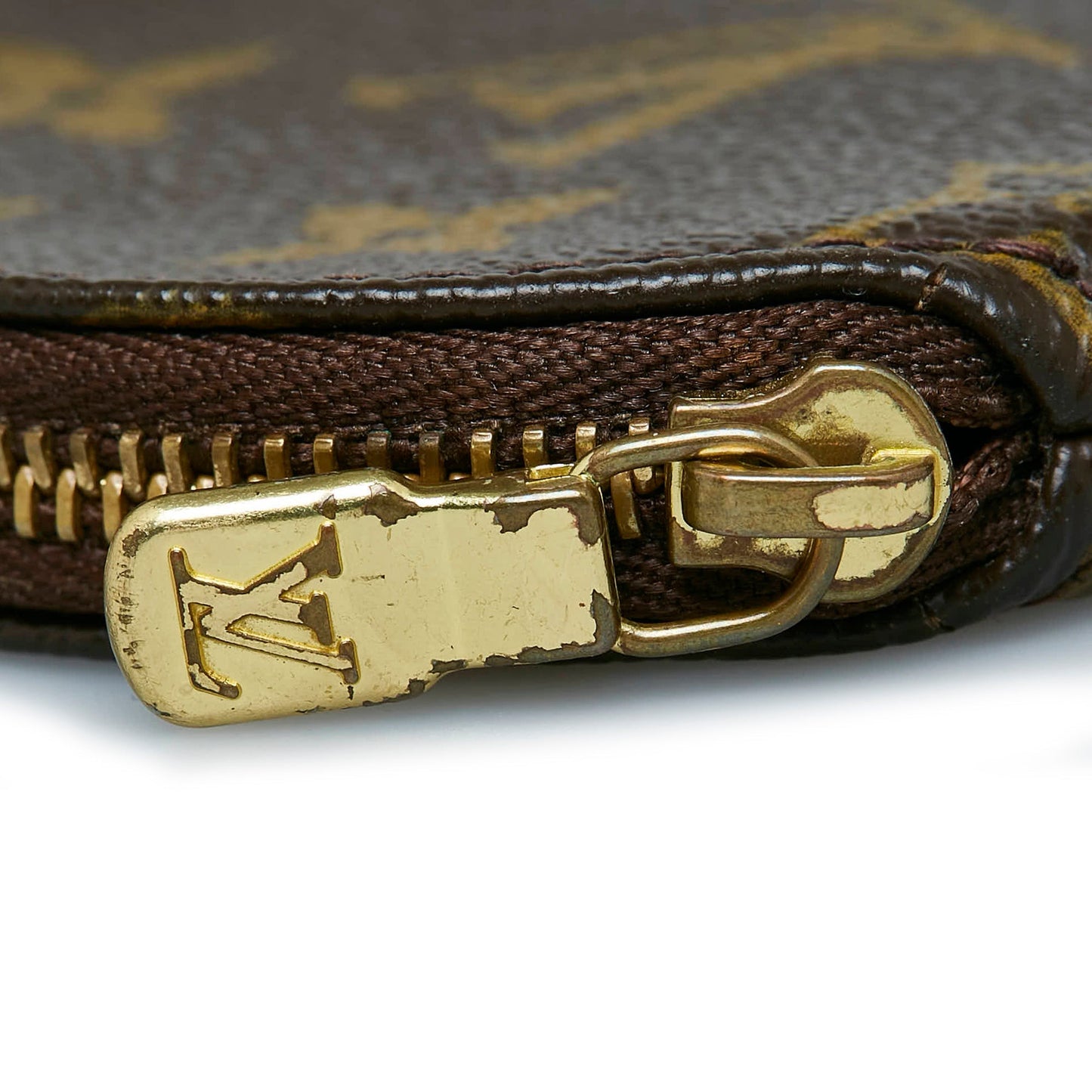 Louis Vuitton Porte-Monnaie Round Coin Monogram Canvas