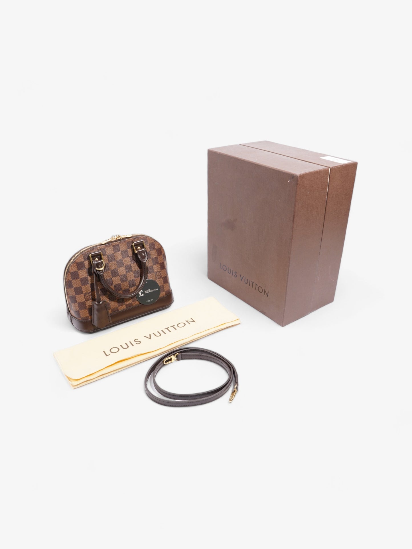 Louis Vuitton Alma Damier Ebene Coated Canvas BB