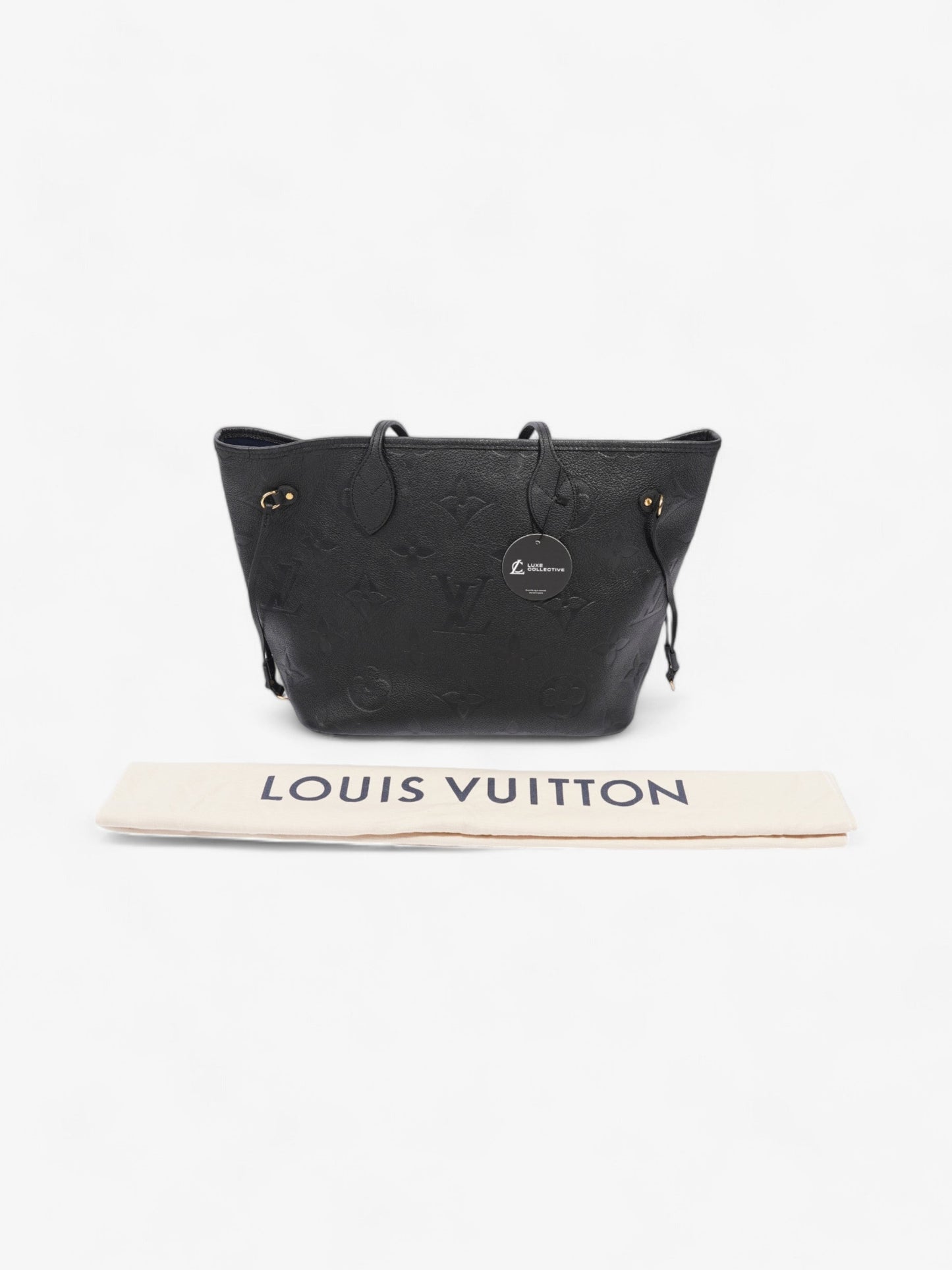 Louis Vuitton Neverfull Black Empreinte Leather MM