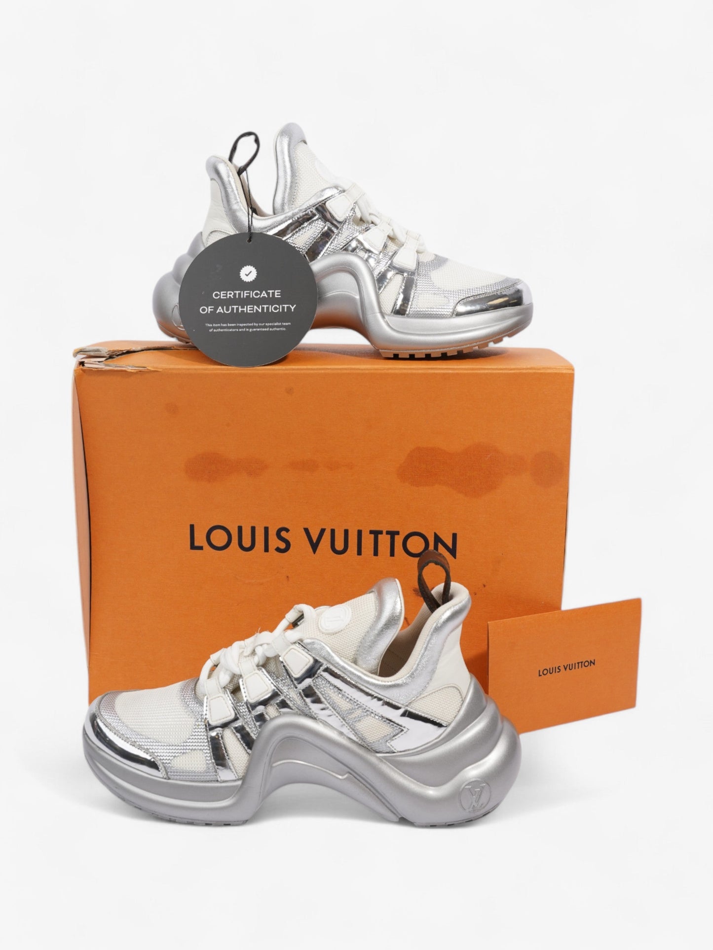 Louis Vuitton Archlight Sneakers White / Silver Mesh EU 37.5 UK 4.5