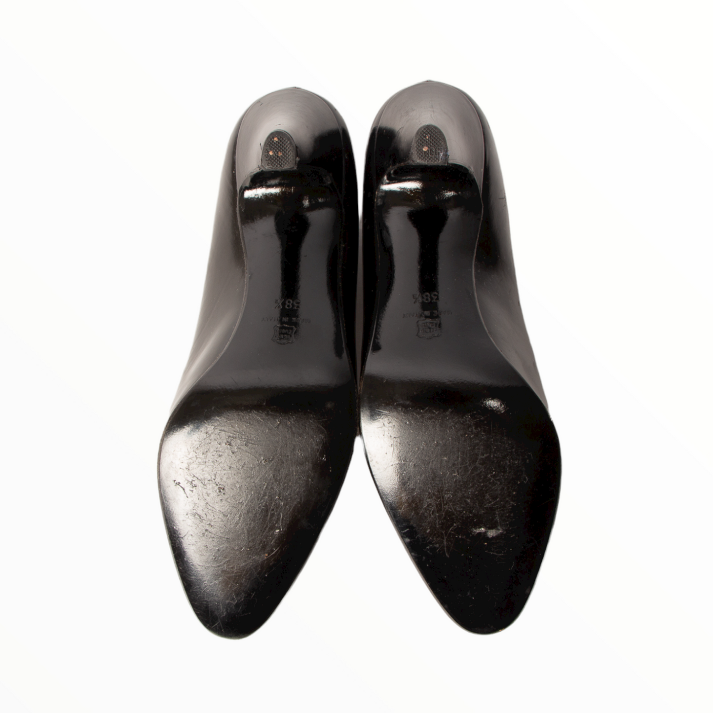 Celine vintage black pumps red interior - 38.5 - 1990s