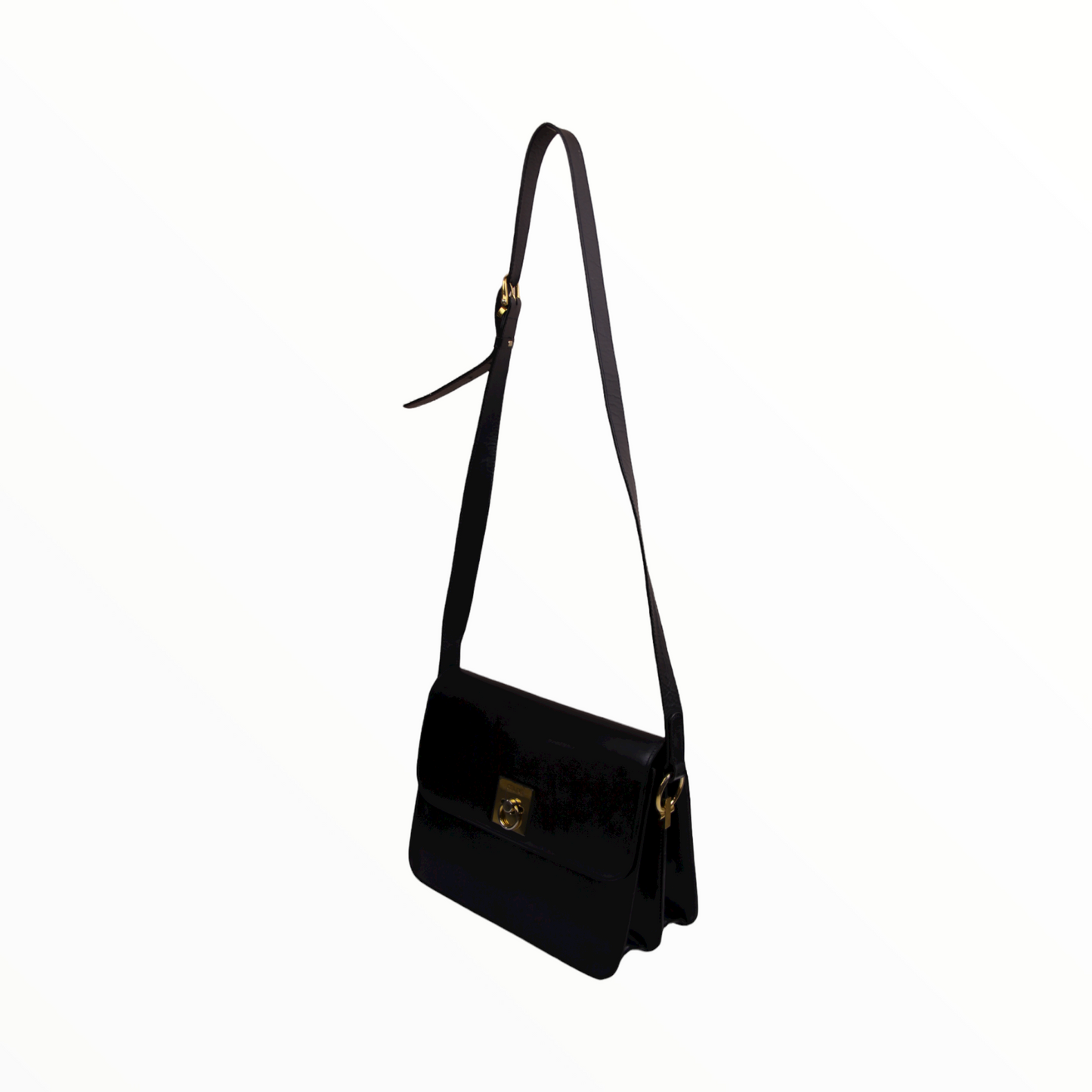 Celine blue navy bag with gold details - 1900s