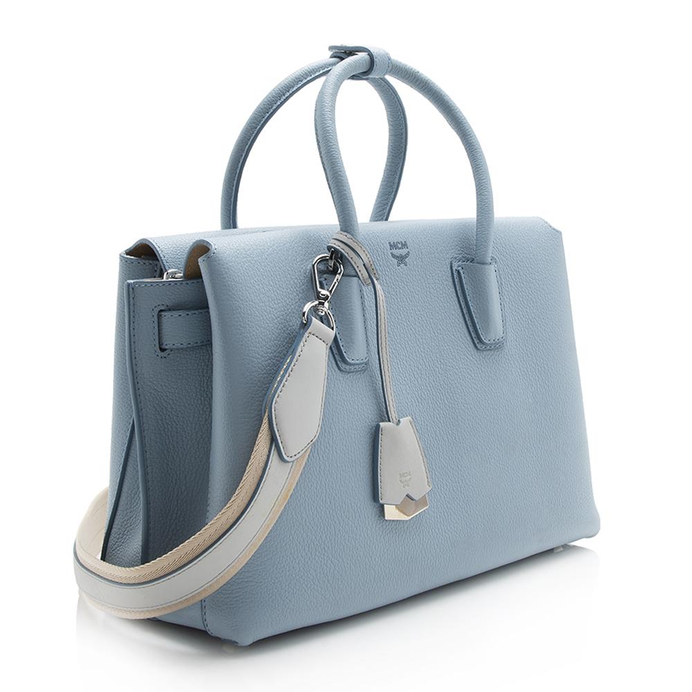 MCM Leather Milla Medium Tote (SHF-12307)