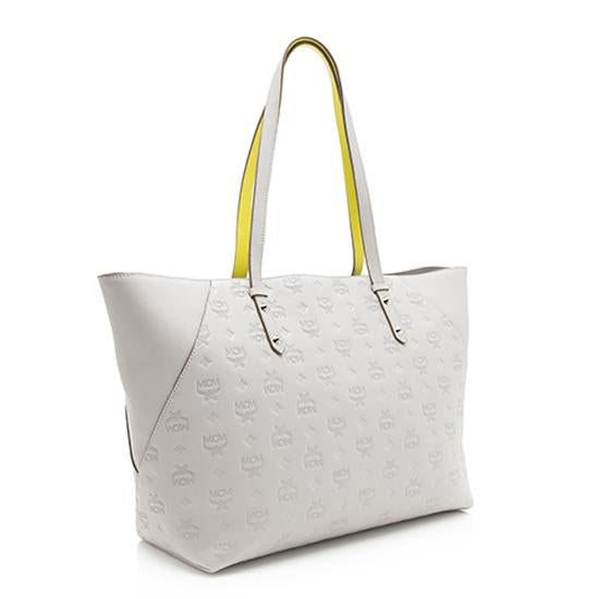 MCM Leather Monogram Klara Tote