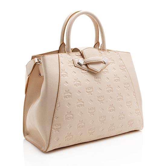 MCM Monogram Leather Essential Medium Tote