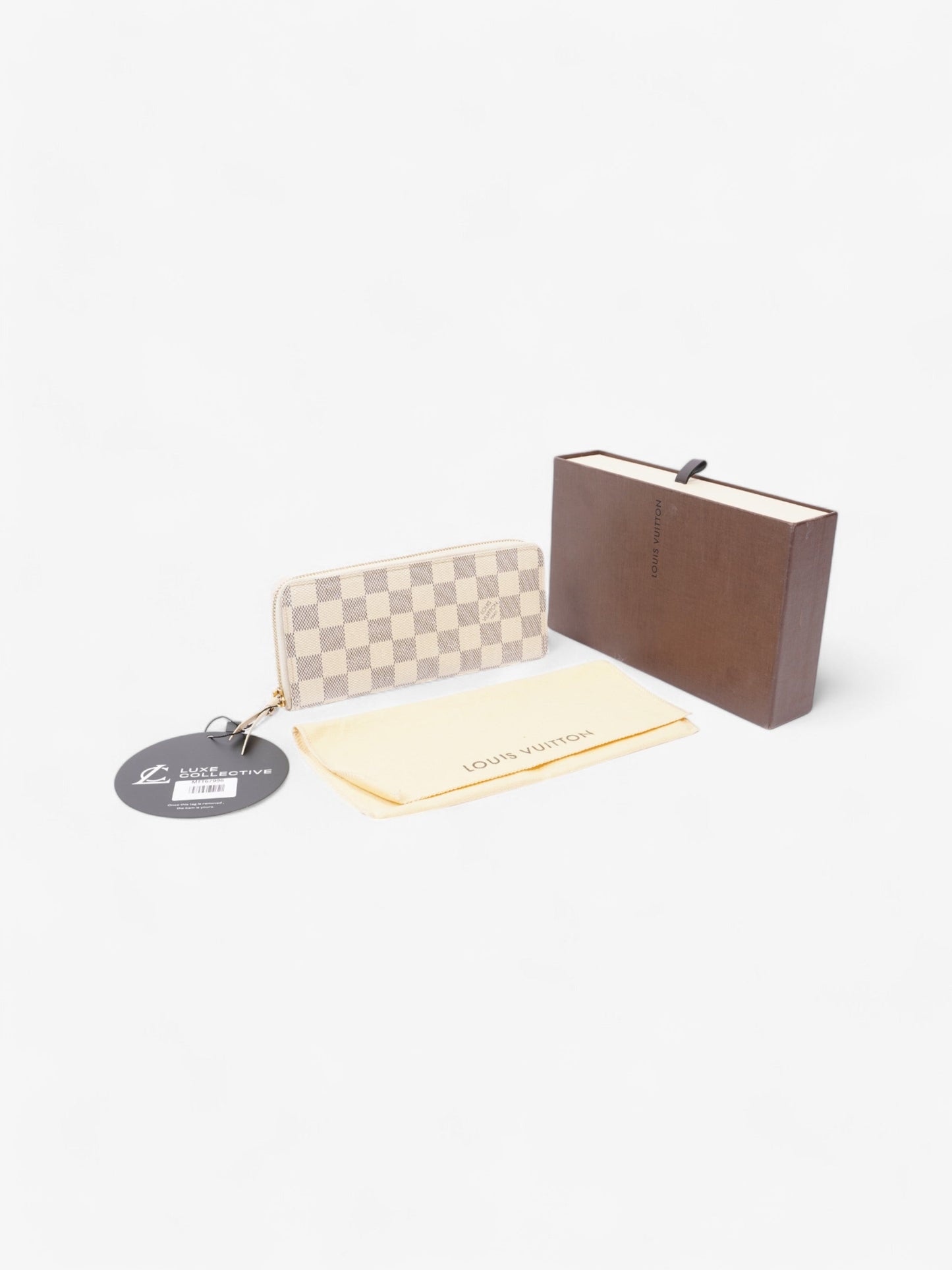 Louis Vuitton Clemence Damier Azur / Gold Coated Canvas