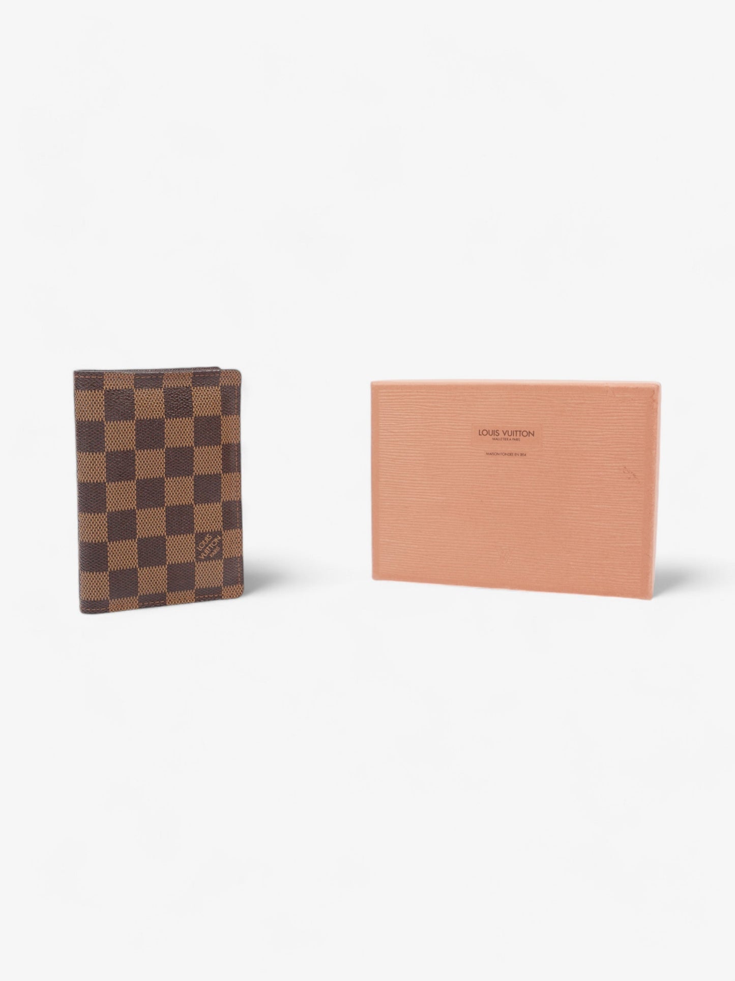 Louis Vuitton Passport Cover Damier Ebene Coated Canvas