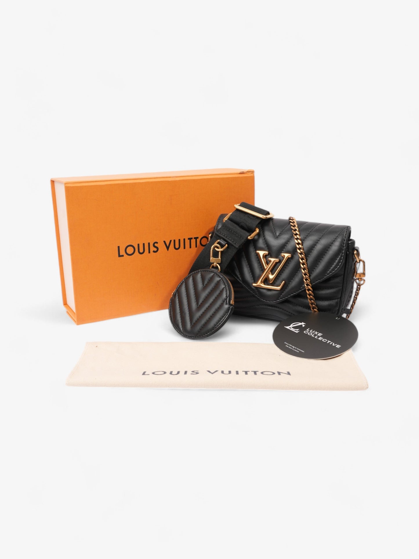Louis Vuitton New Wave Multi-Pochette Black Leather