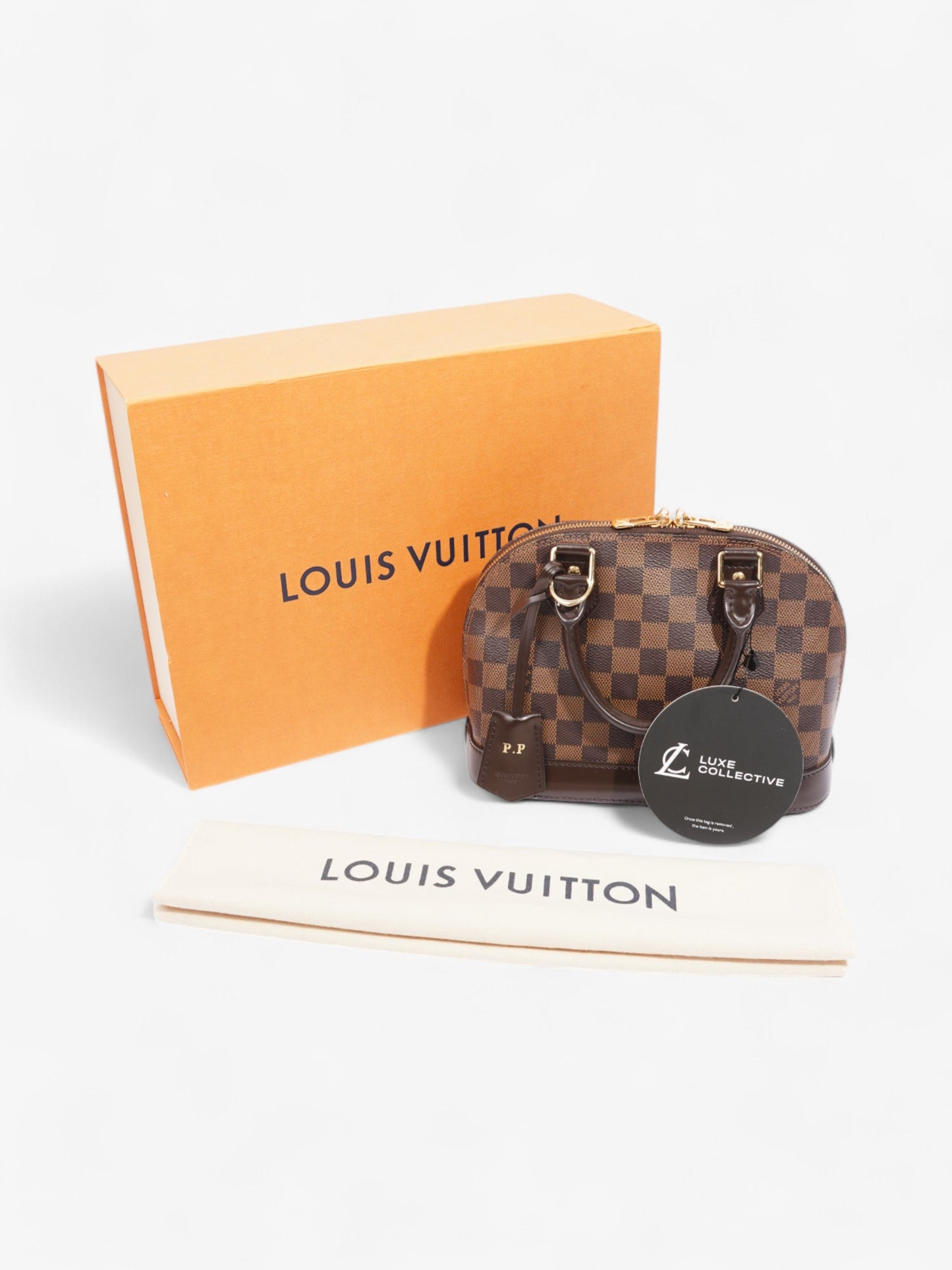 Louis Vuitton Alma Damier Ebene Coated Canvas BB