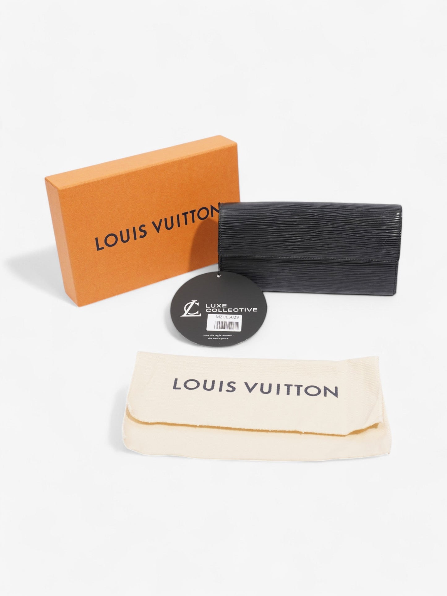 Louis Vuitton Porte Tresor International Wallet Black Epi Leather