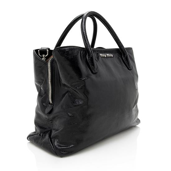 Miu Miu Vitello Shine Tote (SHF-12277)