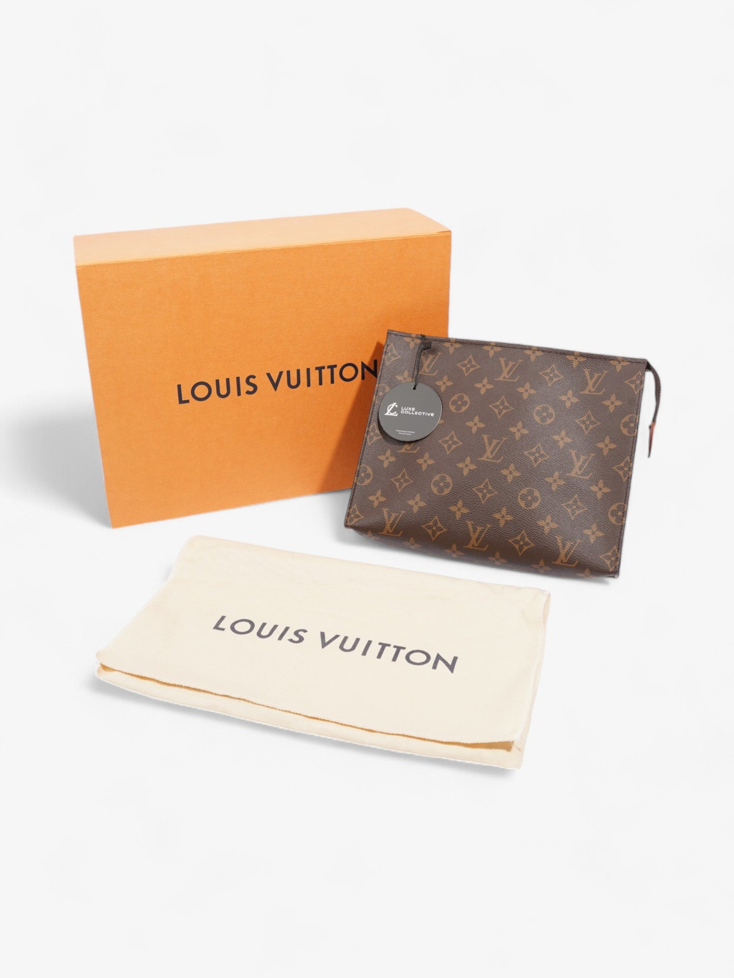 Louis Vuitton Toiletry Pouch Monogram Coated Canvas 26