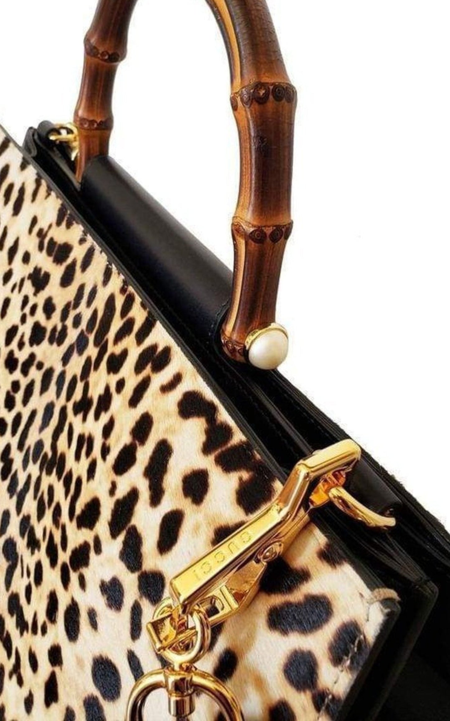 Nymphaea Leopard Print Large Bag