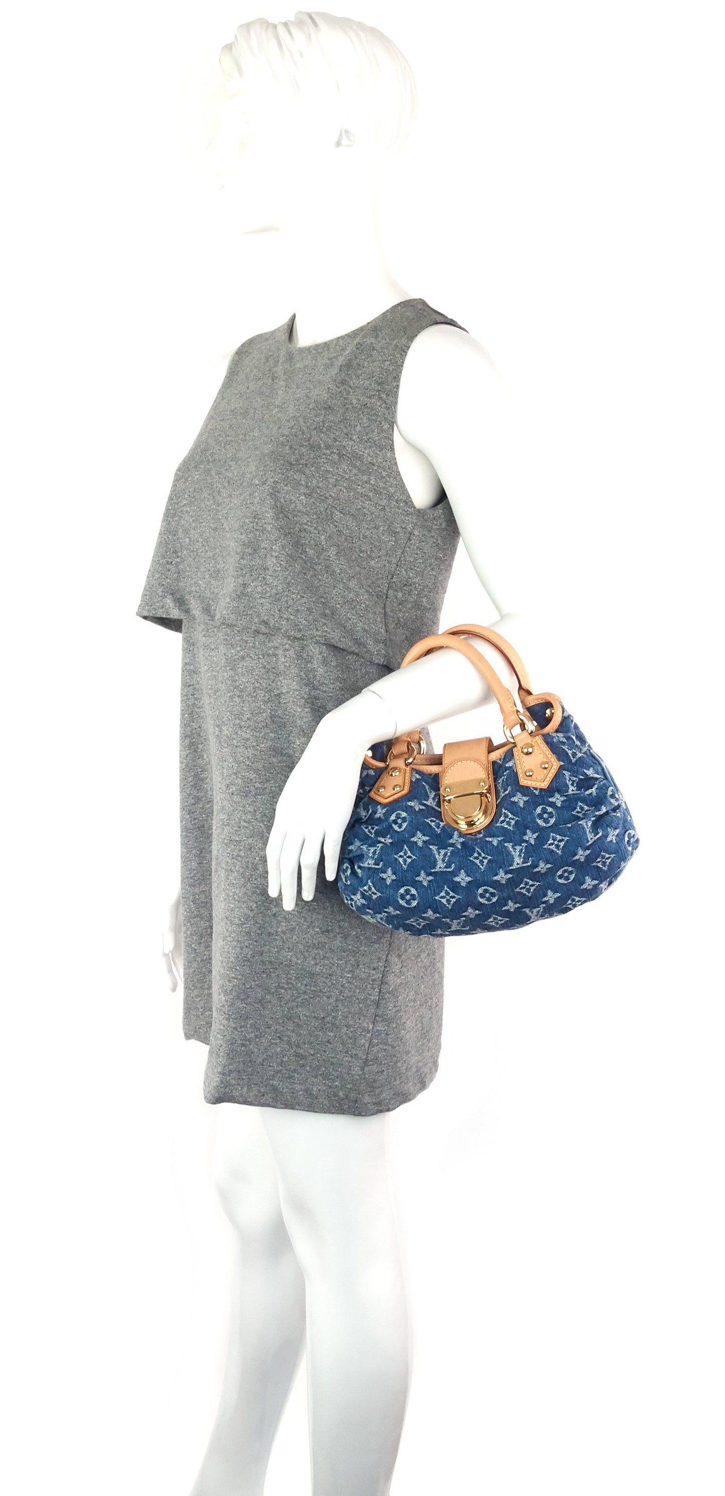 Louis Vuitto Pleaty Monogram Denim Bag