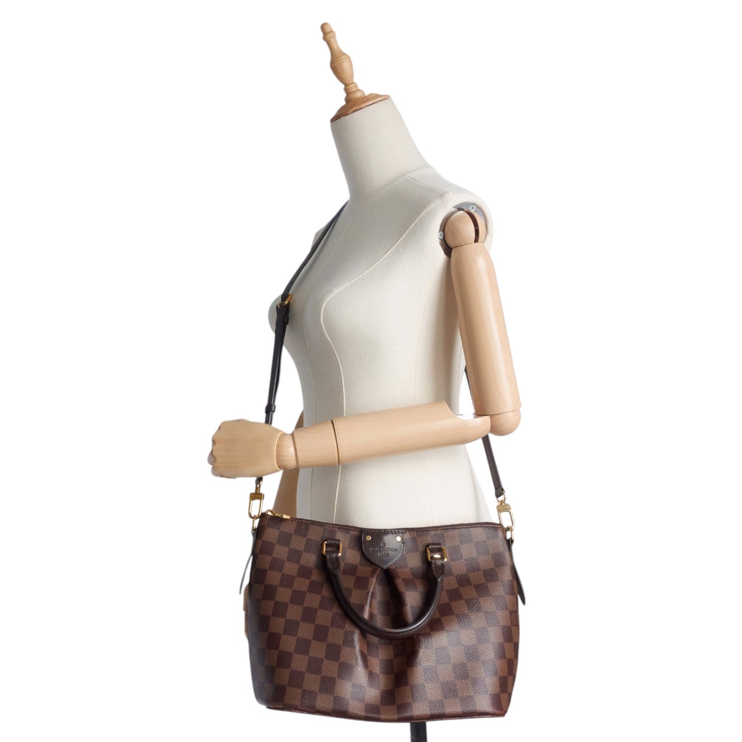 Louis Vuitto Siena PM Damier Ebene Canvas Bag