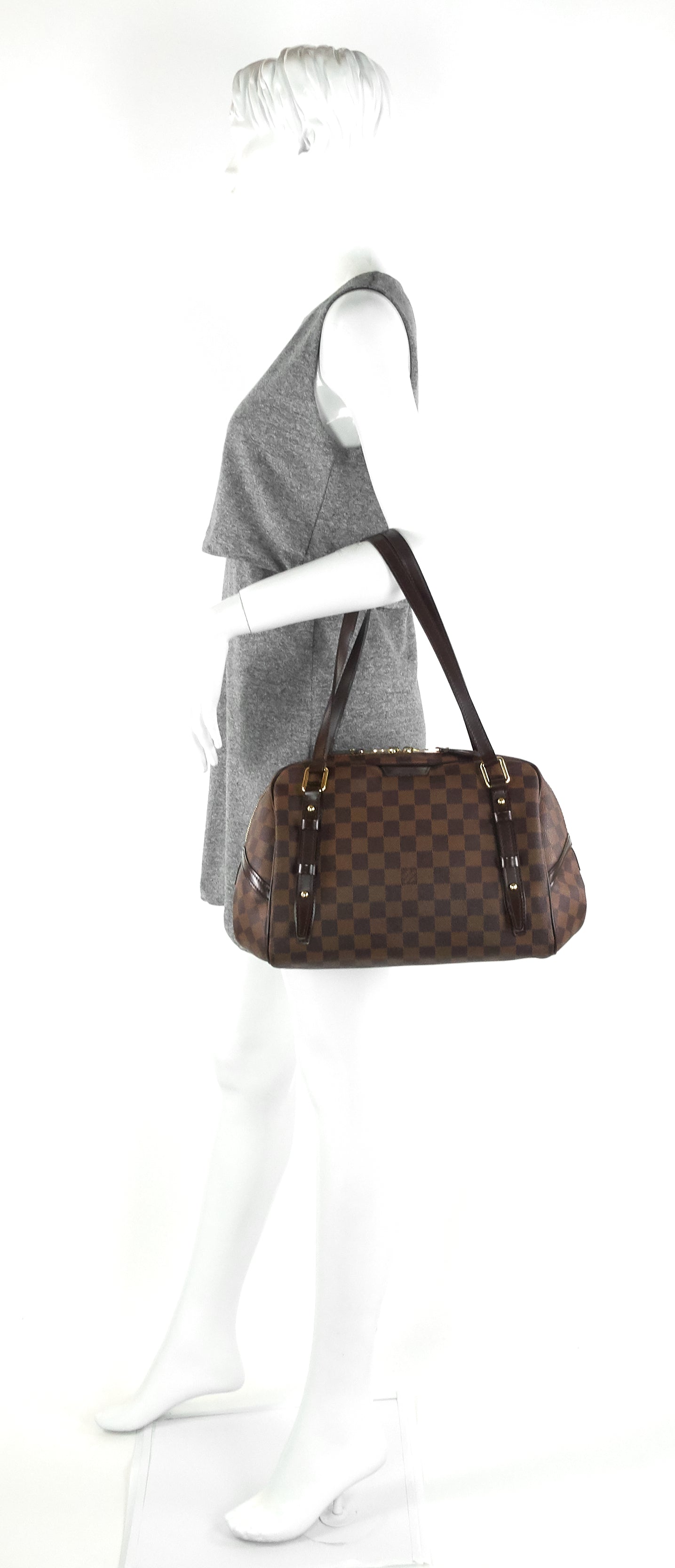 Louis Vuitto Rivington GM Damier Ebene Canvas Bag