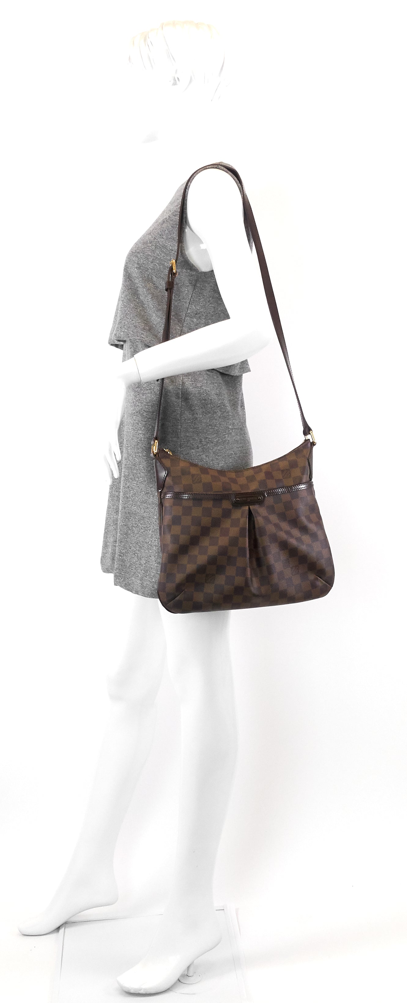 Louis Vuitto Bloomsbury PM Damier Ebene Canvas Bag