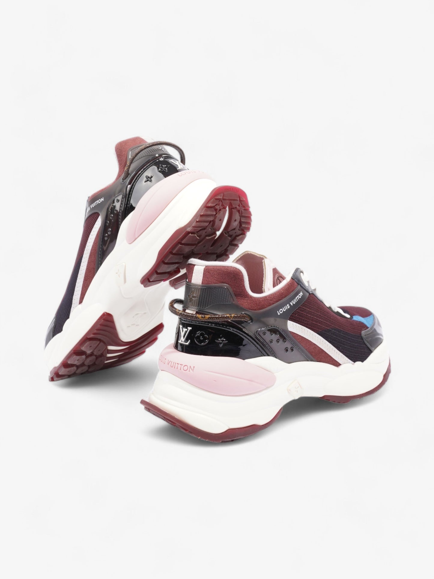 Louis Vuitton Run 55 Burgundy / Pink / Black Mesh EU 39 UK 6