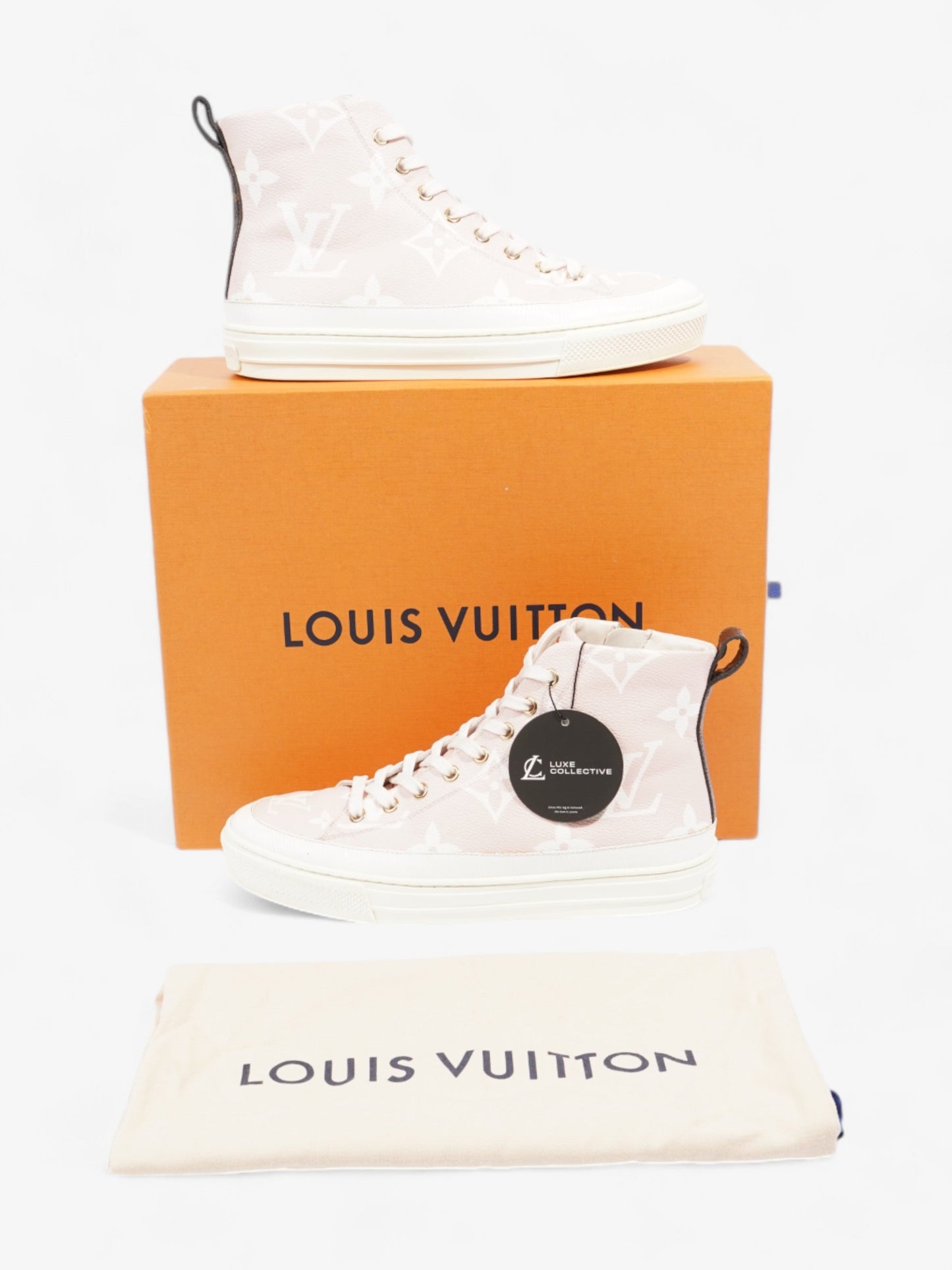 Louis Vuitton Stellar High-tops Pink / White Leather EU 38 UK 5