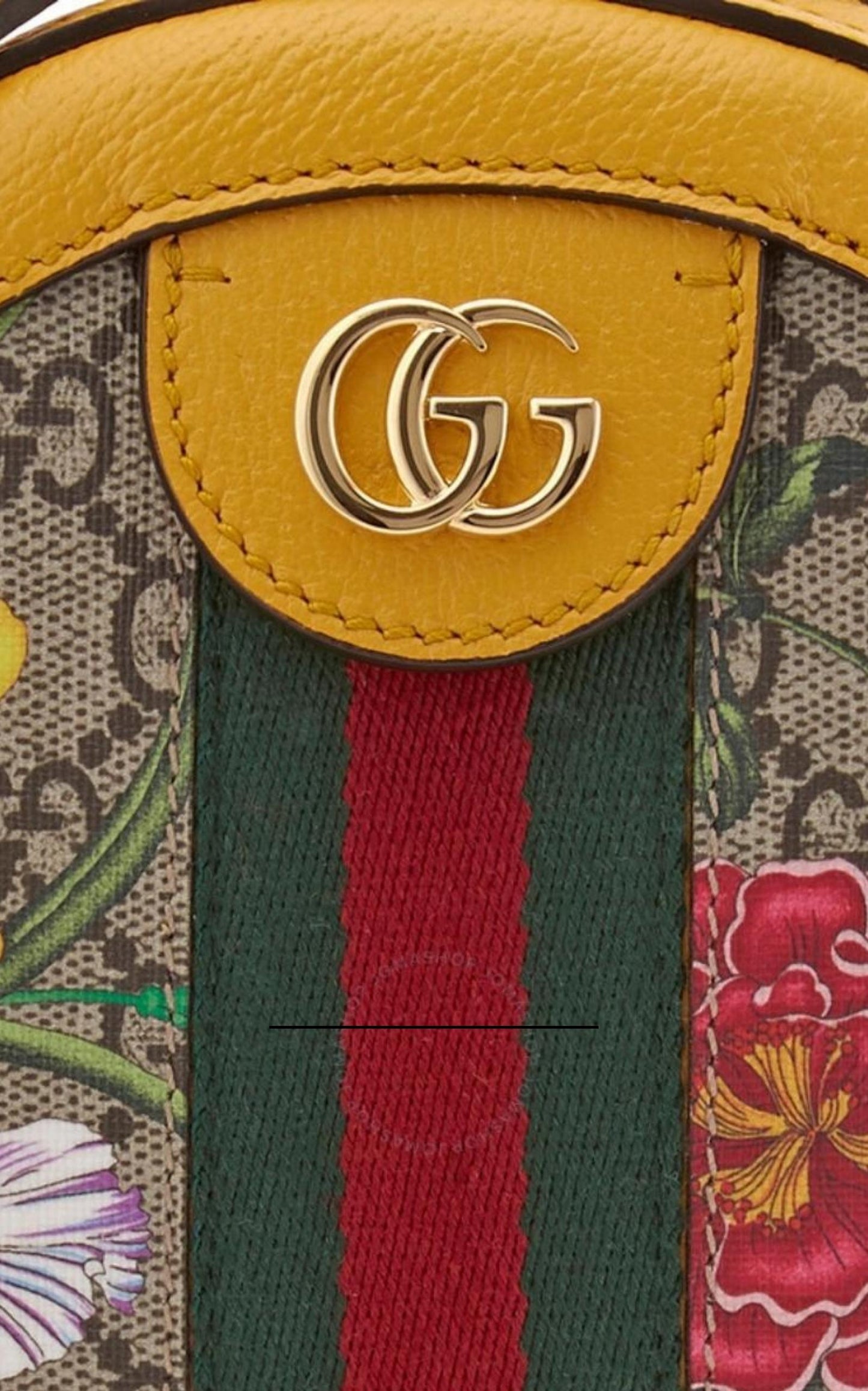 Ophidia GG Flora Round Shoulder Bag