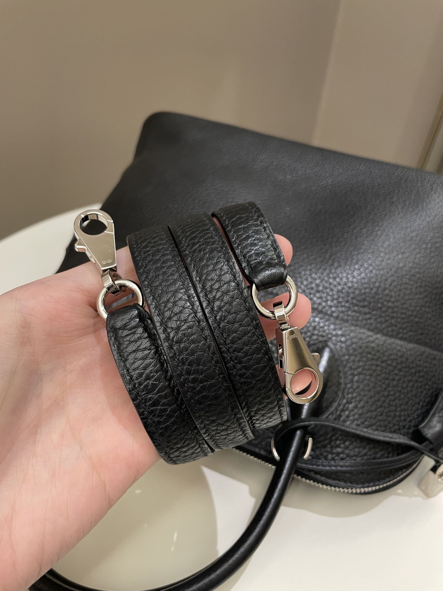 Hermès Bolide 31 Black Clemence