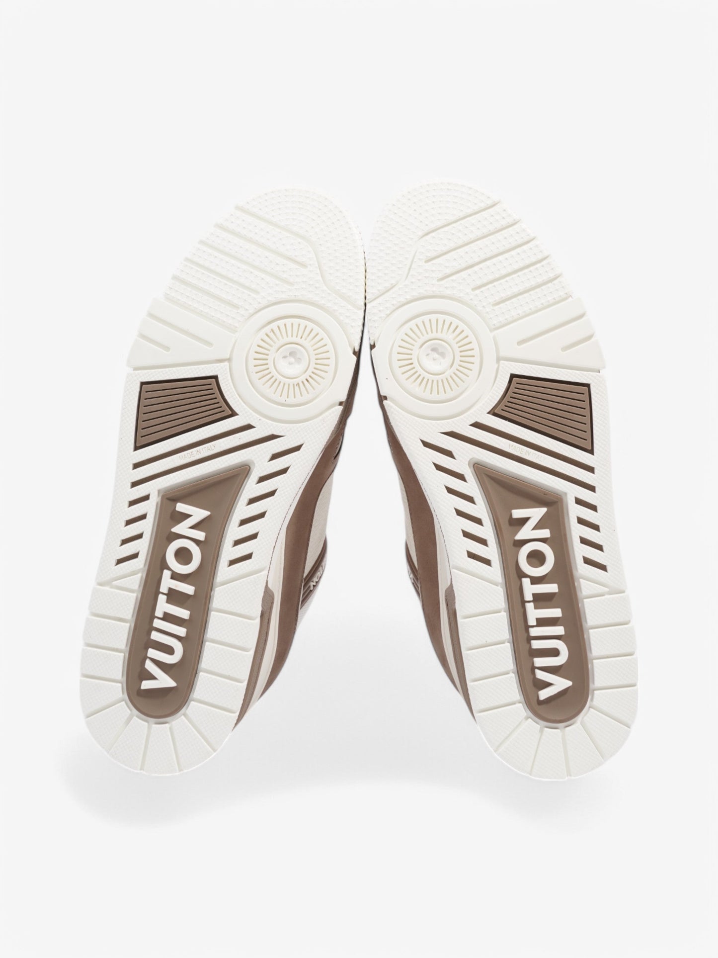 Louis Vuitton LV Trainer Sneakers White / Brown Leather EU 41 UK 7