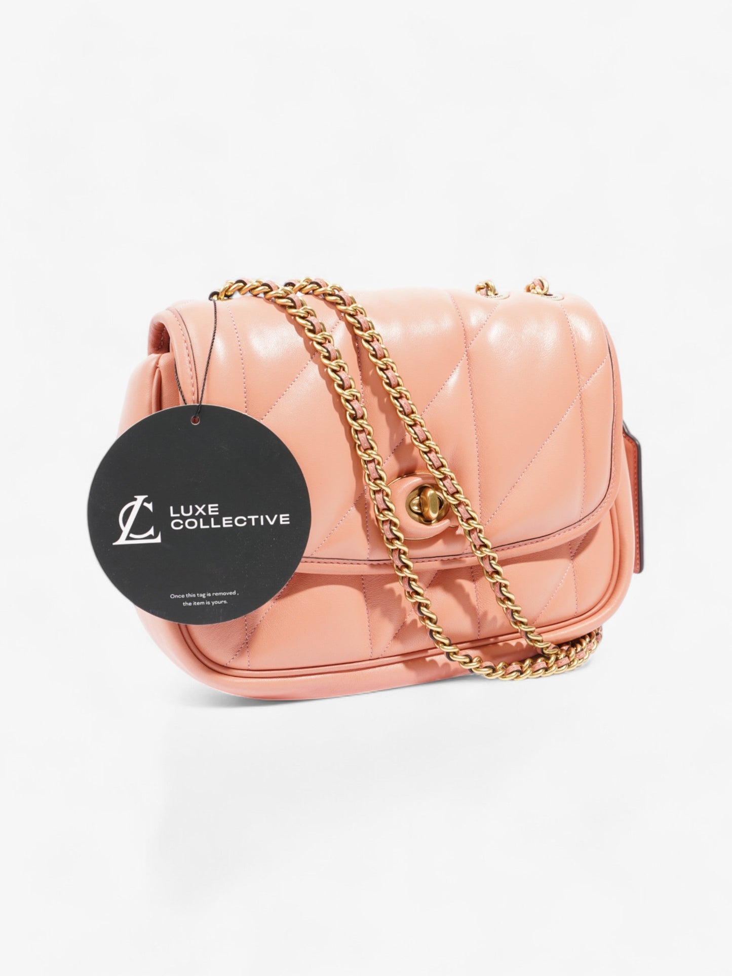 Coach Pillow Madison Peach Leather