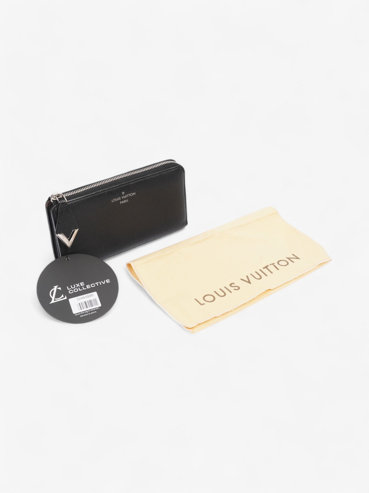 Louis Vuitton Comete Wallet Black Leather