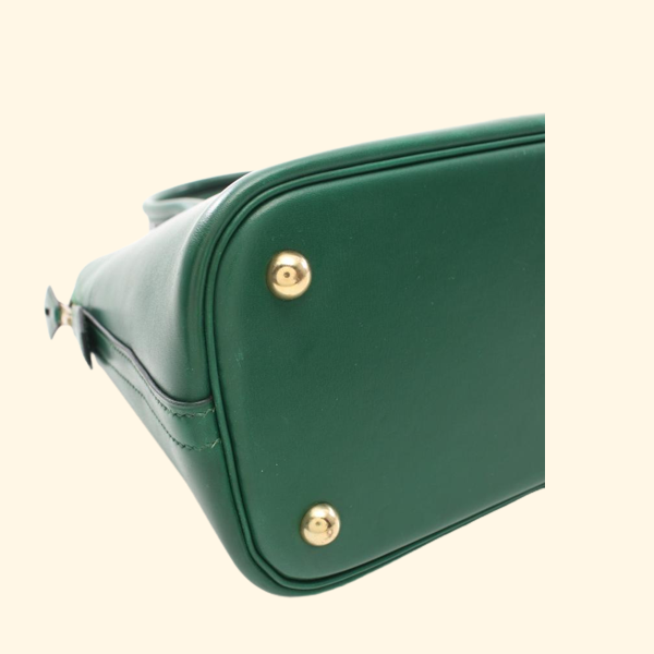 Hermès Bolide 31 Handbag Box Calf Green Gold Hardware