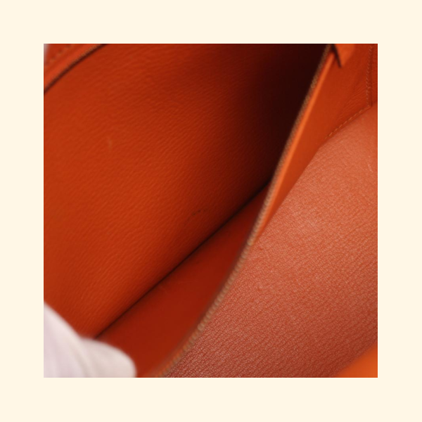 Hermès Birkin 35 Feu Handbag Togo Orange Gold Hardware