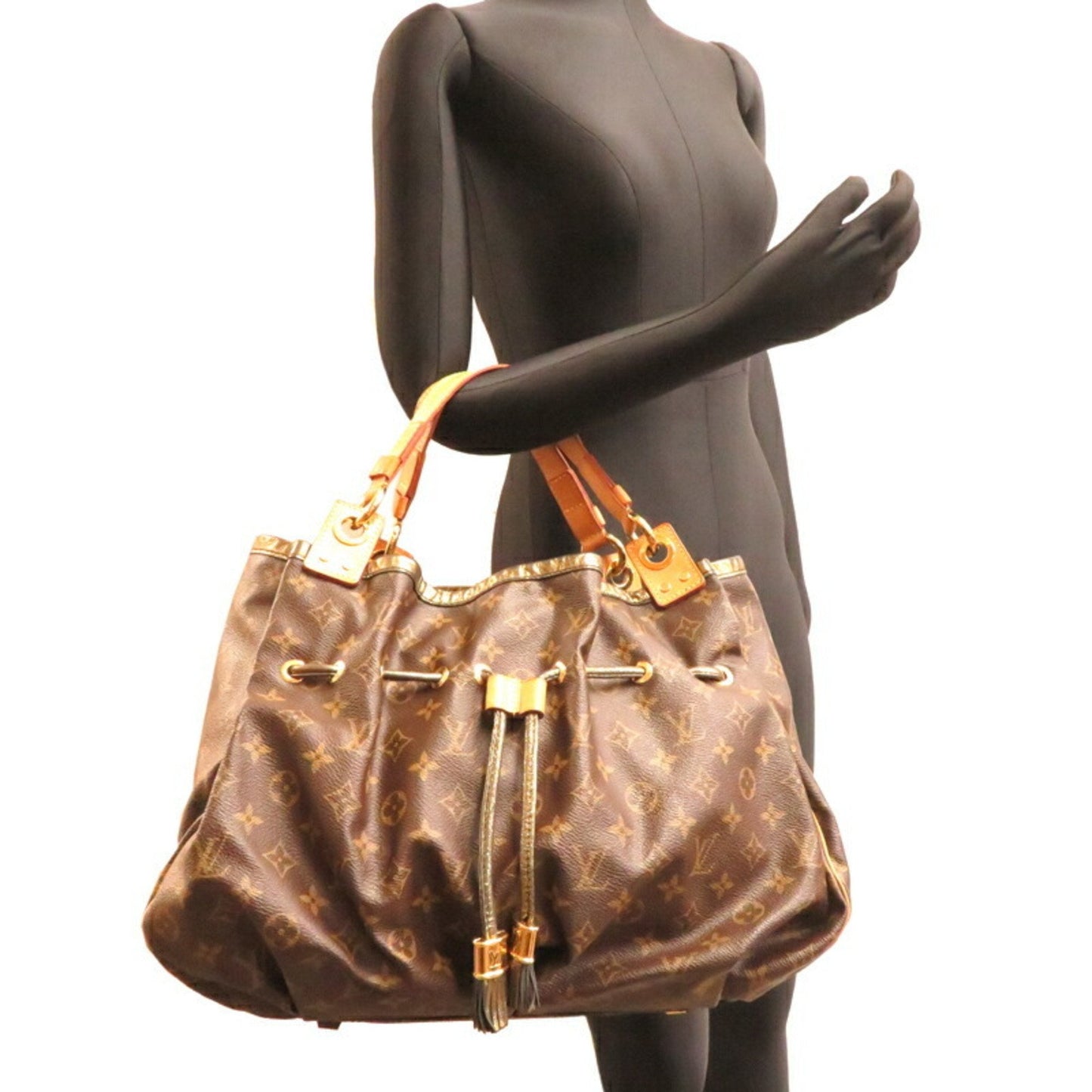 Designer Canvas Tote Bag with Slight Wear
