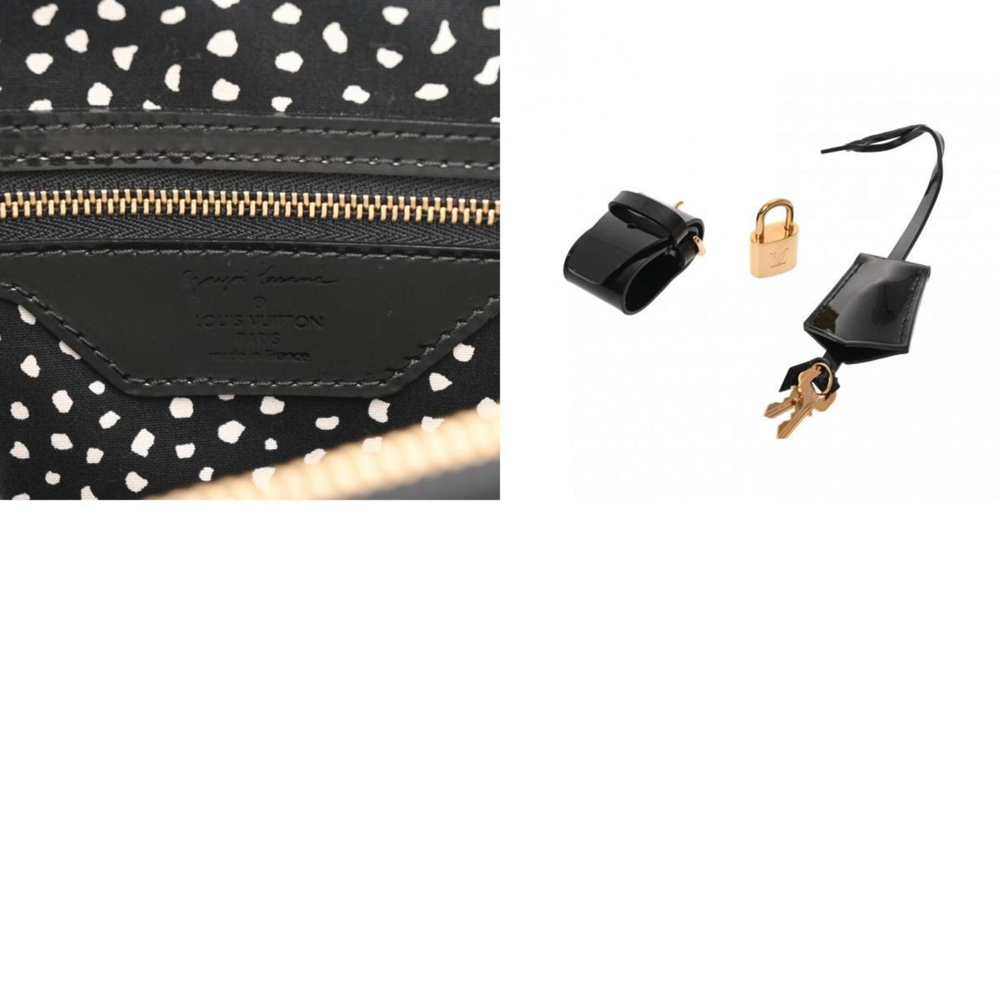 Patent Leather Lockit Handbag with Dust Bag