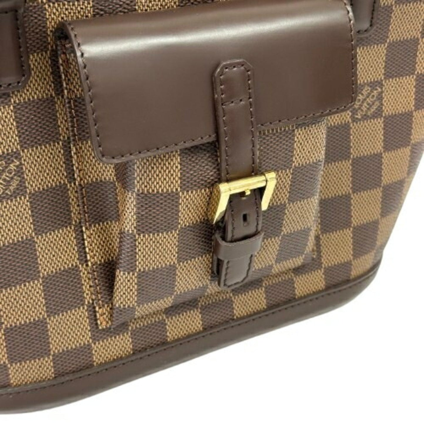 Canvas Handbag with Minor Wear and Stains
