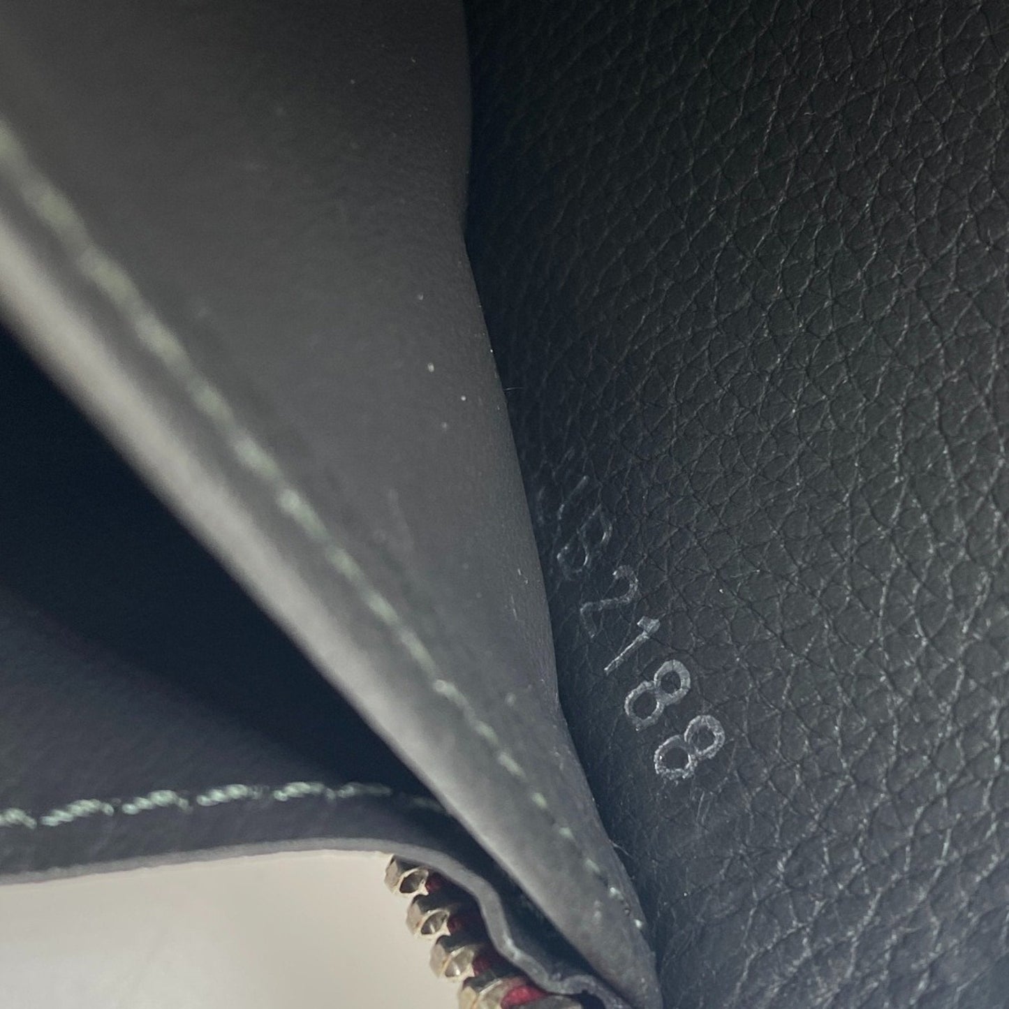 Leather Lockme Bag with Stains and Rubbed Corners