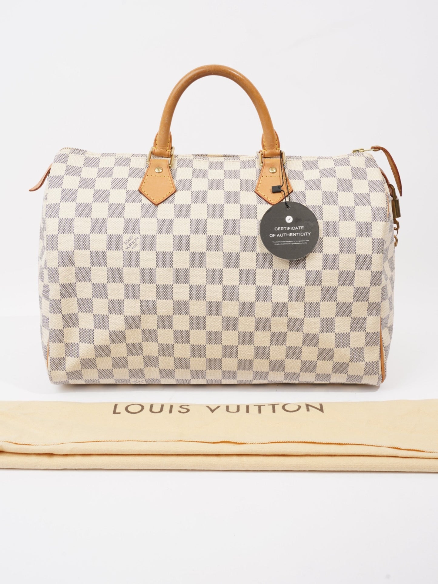 Louis Vuitton Speedy 35 Damier Azur Coated Canvas