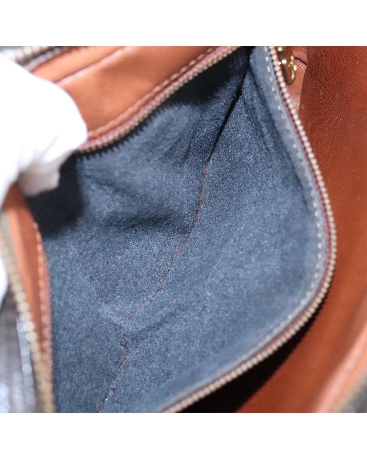 Monogram Canvas Clutch Bag with Detailing
