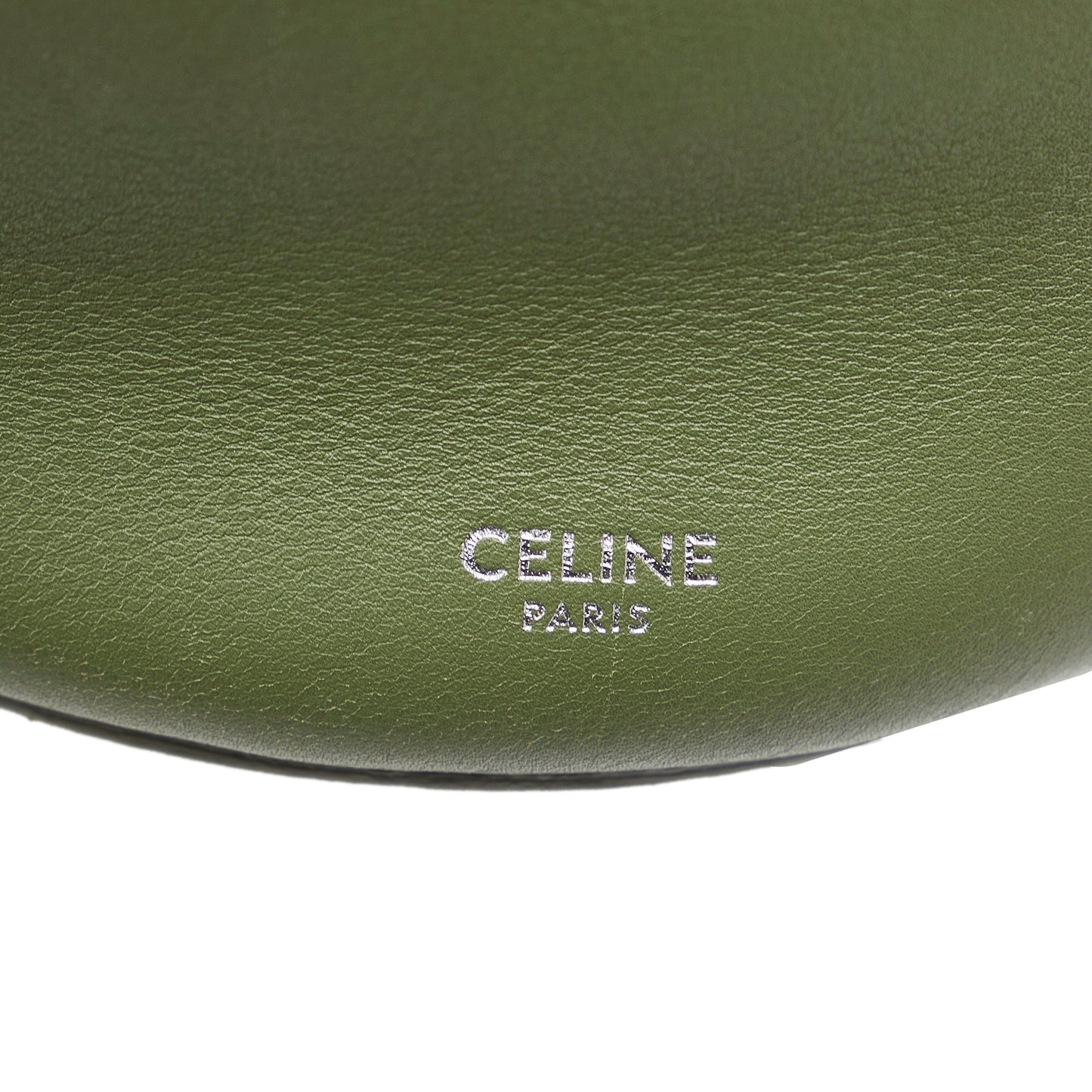 Celine Big Bucket Bag Nano Green Leather