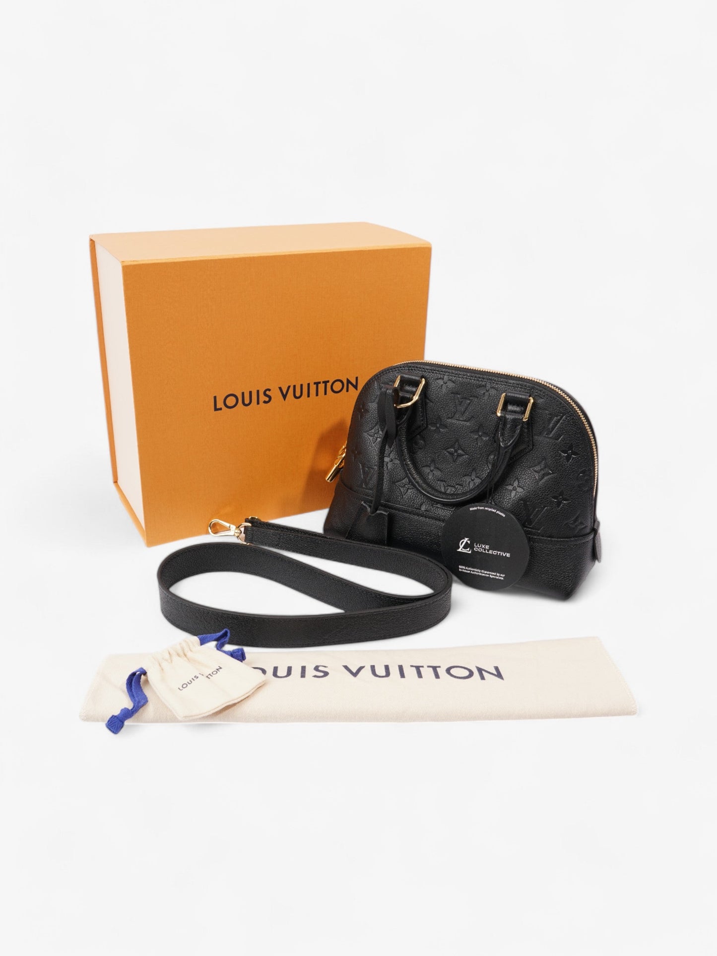 Louis Vuitton Alma Monogram Empreinte / Black Empreinte Leather BB