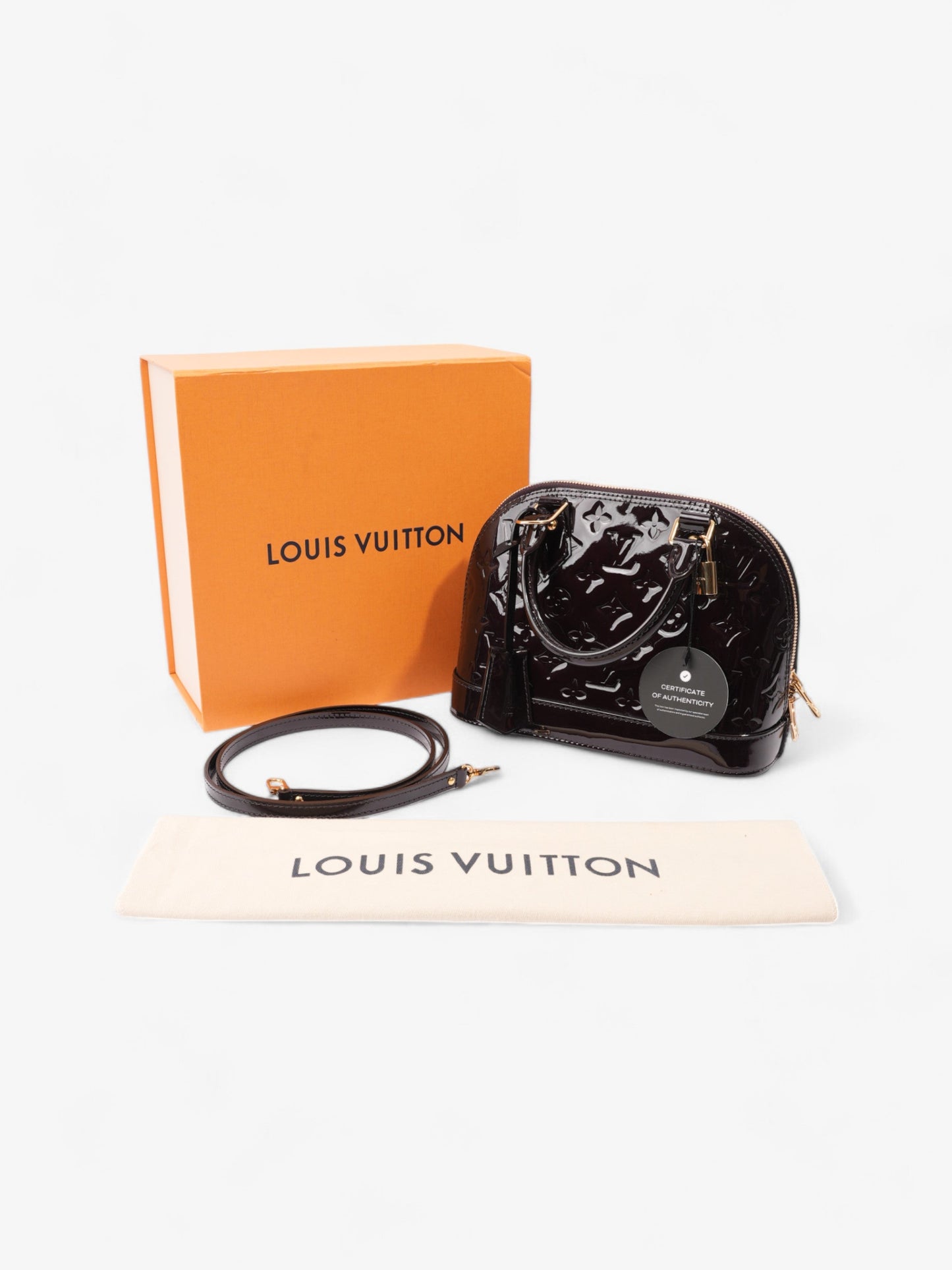 Louis Vuitton Alma Amarante Vernis Leather BB