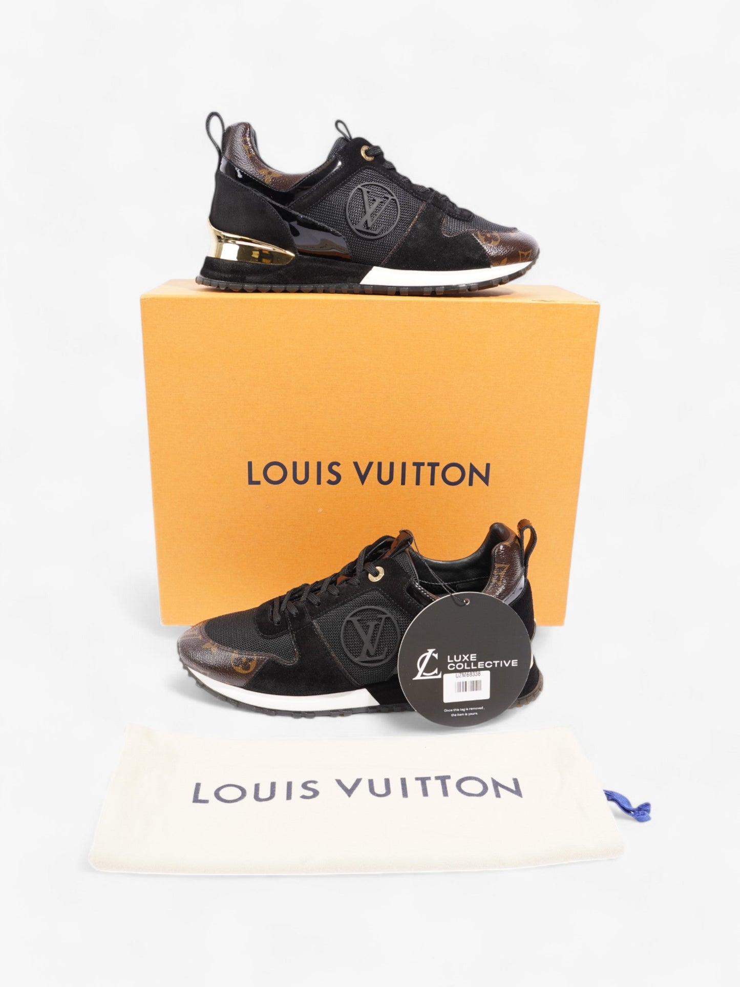 Louis Vuitton Run Away Black / Monogram Mesh EU 38.5 UK 5.5