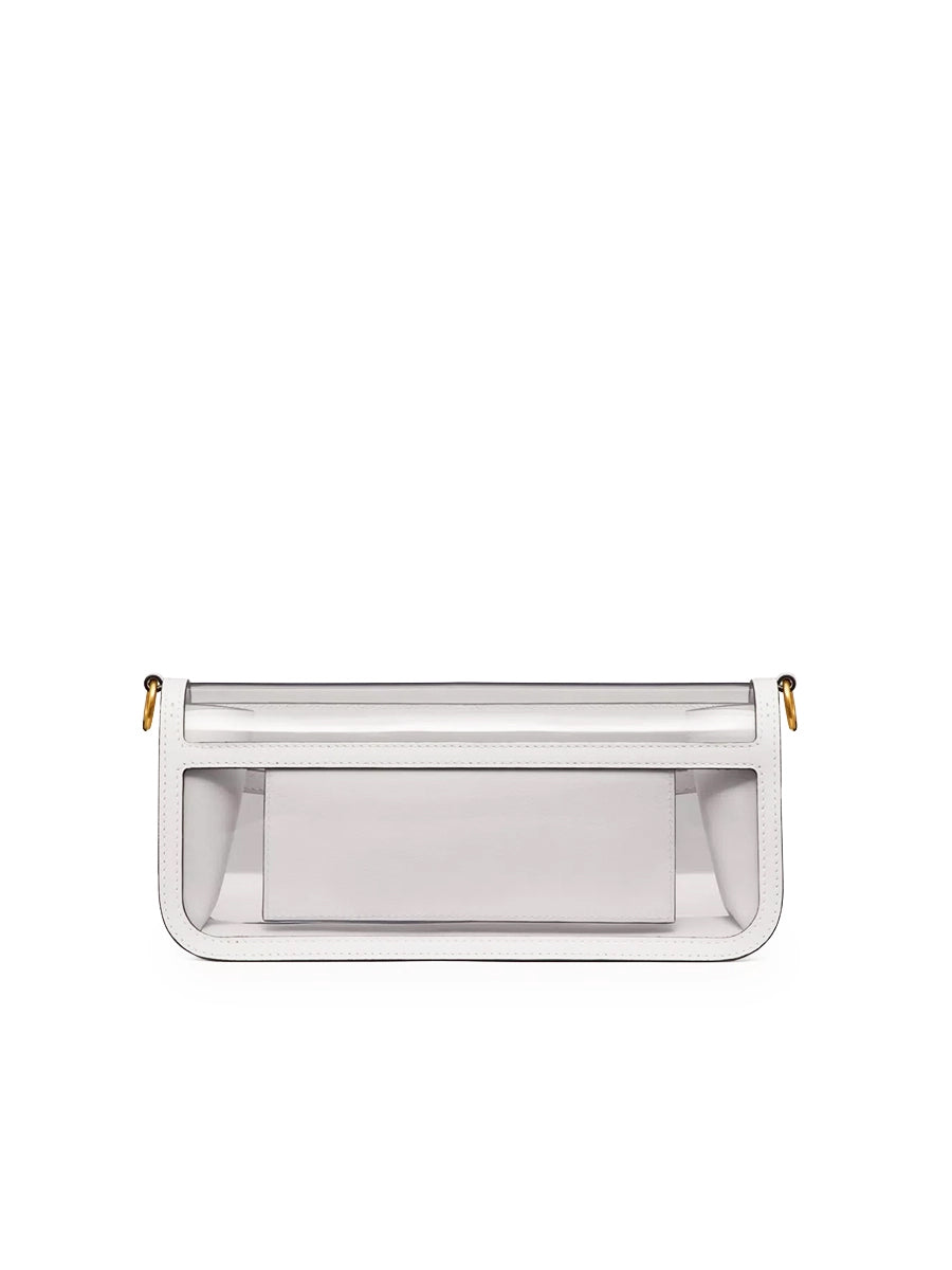 Loco Shoulder Bag in Polymeric Material Transparent
