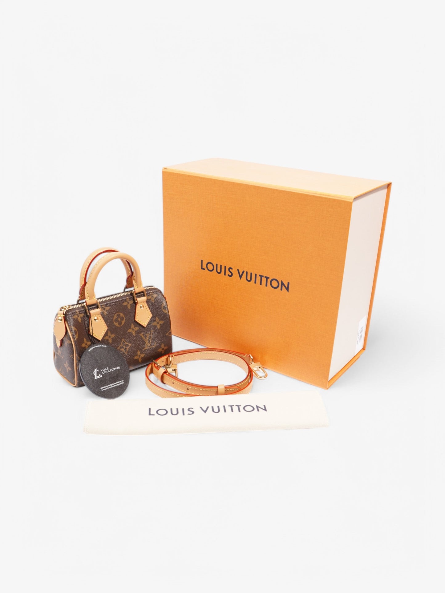 Louis Vuitton Speedy Bandouliere Monogram Coated Canvas Nano