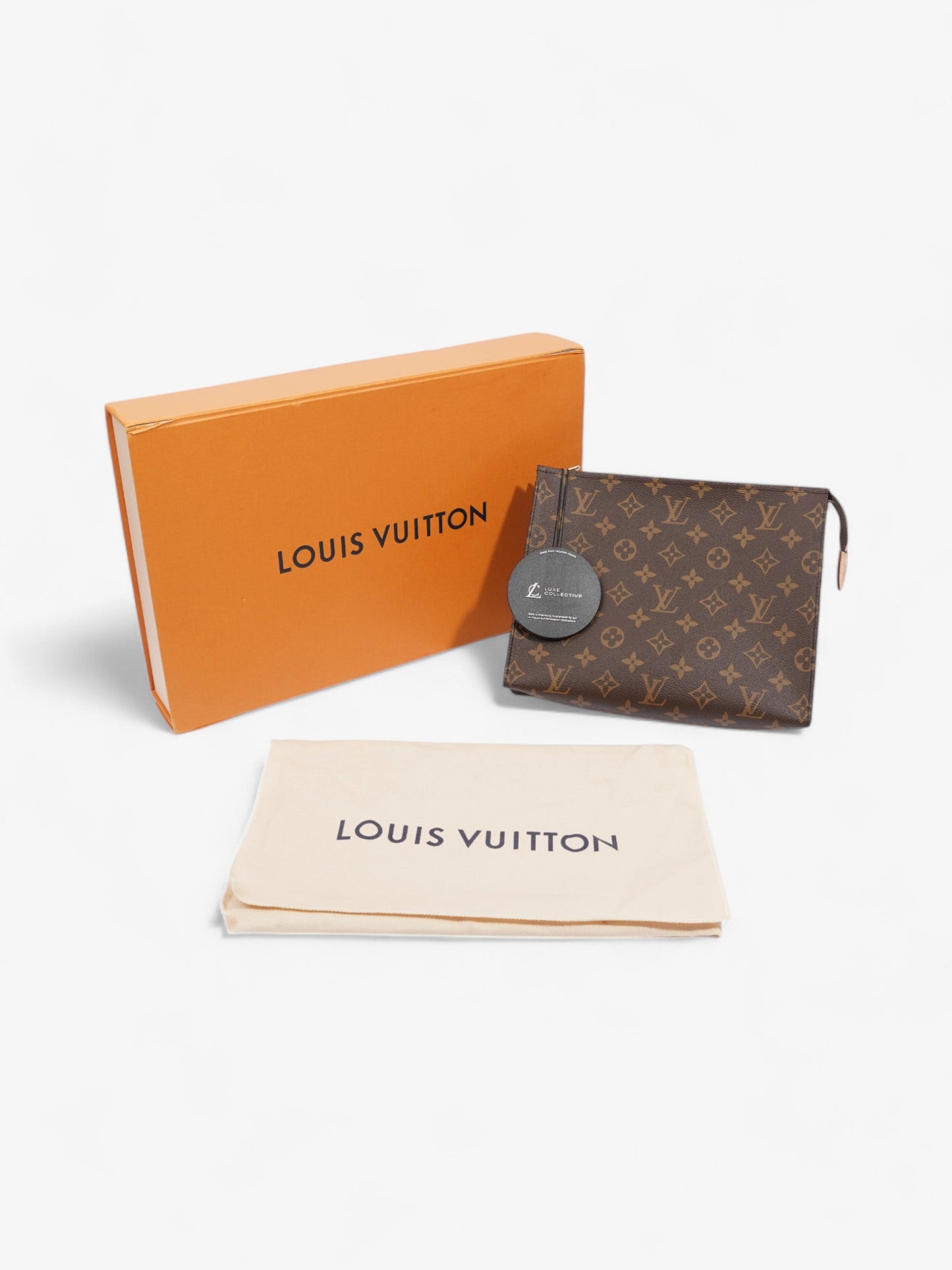 Louis Vuitton Toiletry Pouch Monogram Coated Canvas 26
