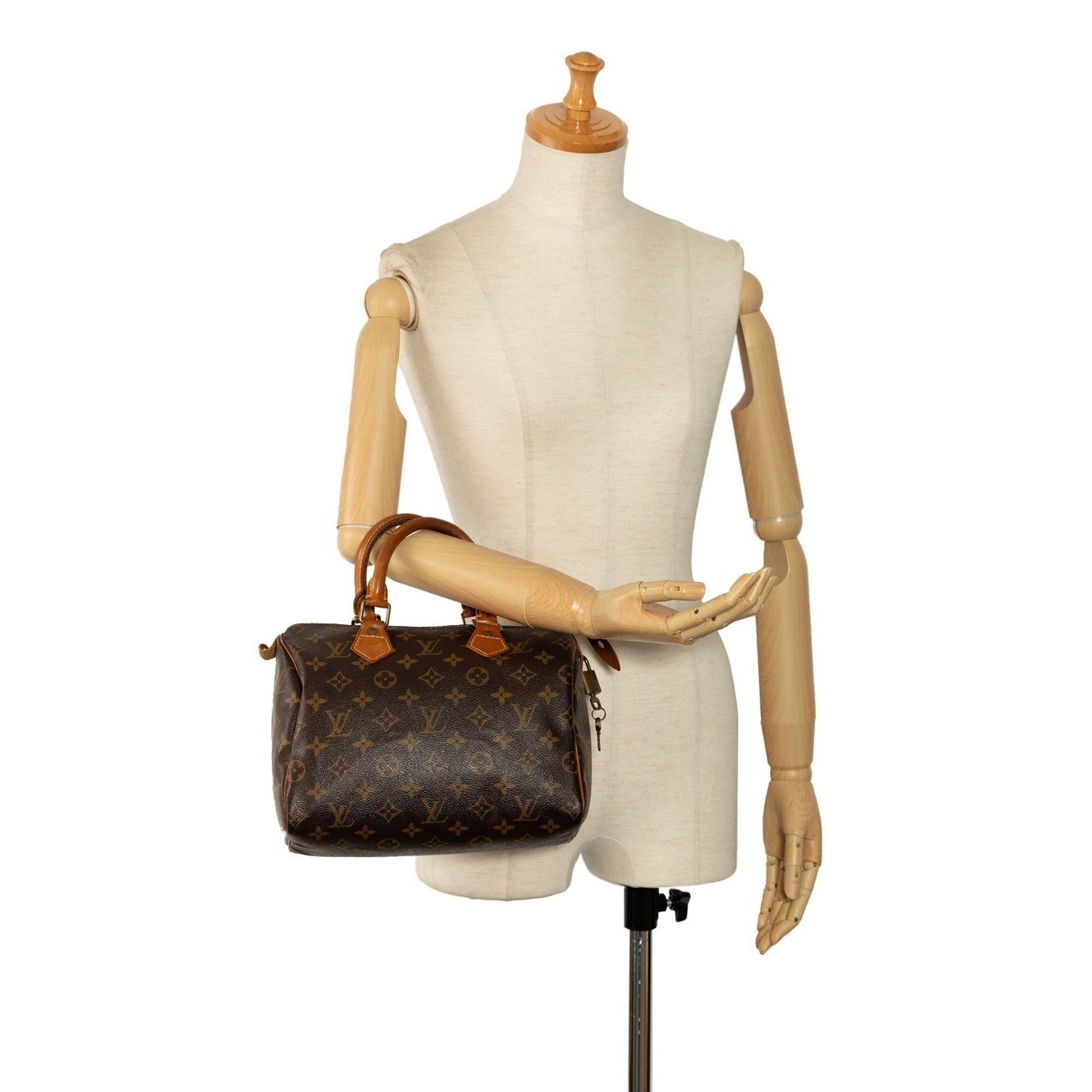 Brown Louis Vuitton Monogram Speedy 25 Boston Bag
