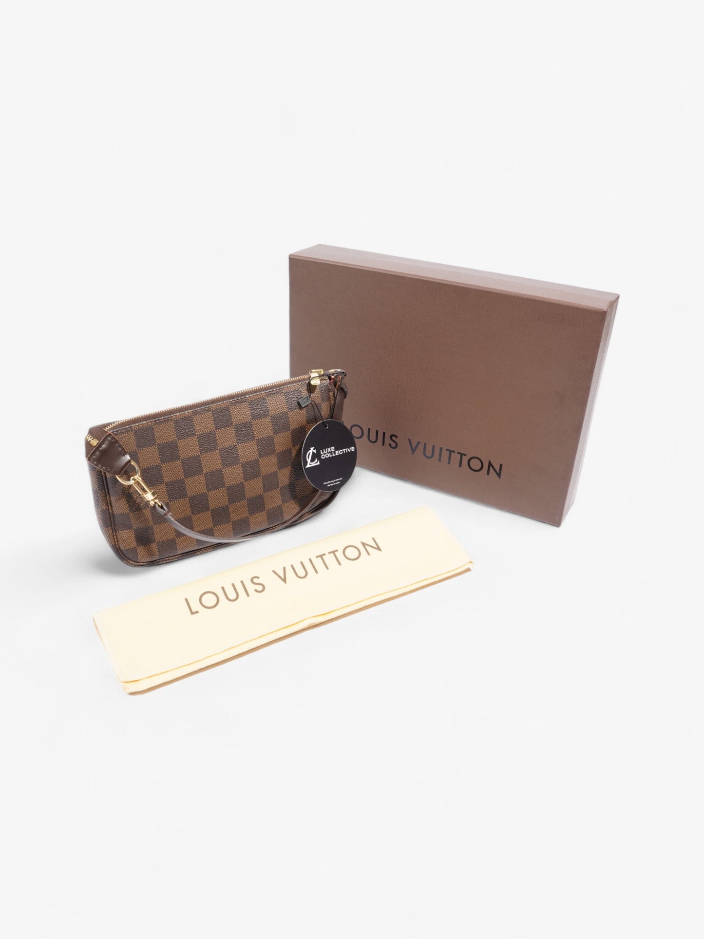 Louis Vuitton Pochette Accessoires Damier Ebene Coated Canvas