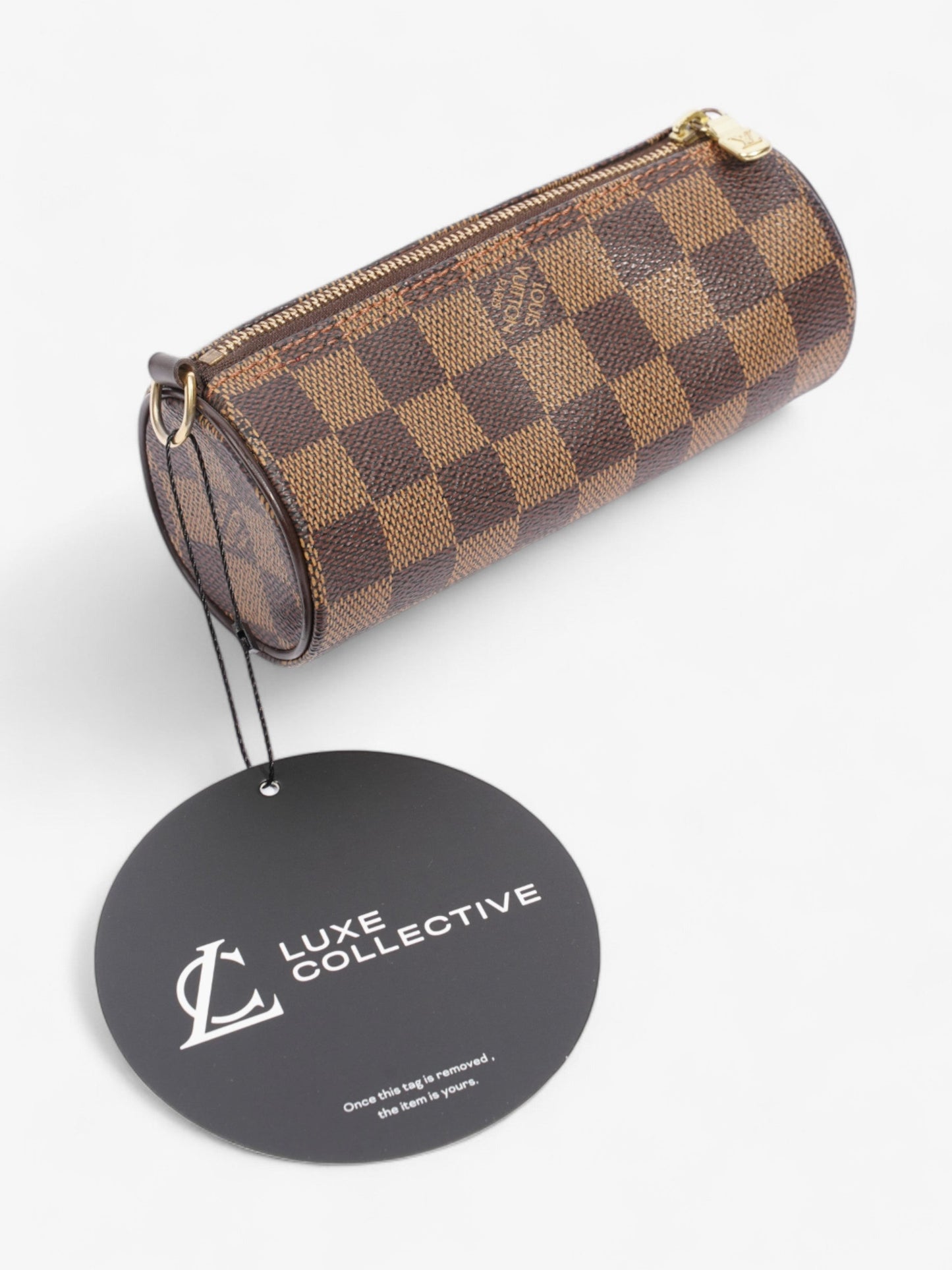 Louis Vuitton Papillon Pouch - No Strap Damier Ebene Coated Canvas Mini