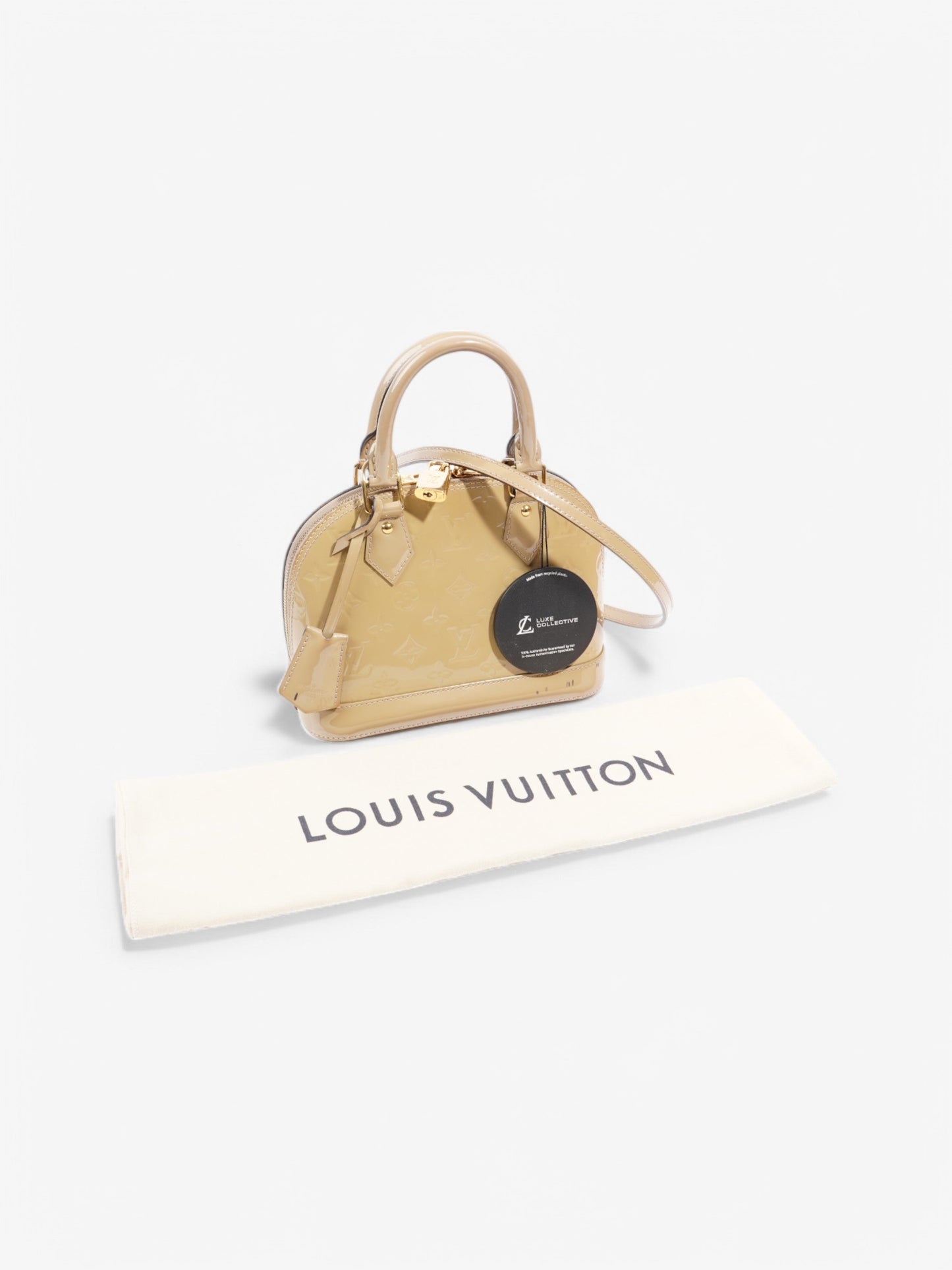 Louis Vuitton Alma Beige Vernis Leather BB